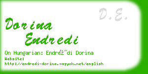 dorina endredi business card